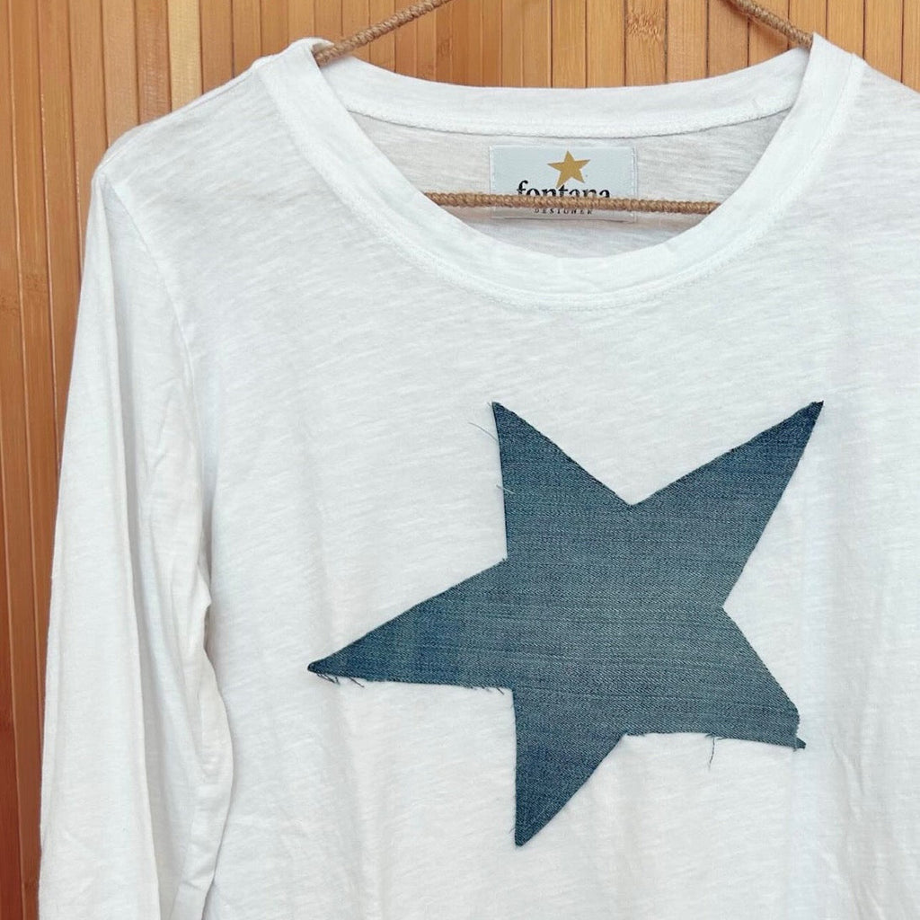 BASIC BIANCA JEANS Manica Lunga