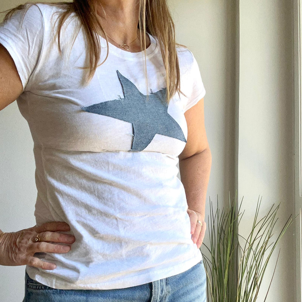 BASIC BIANCA JEANS Manica Corta