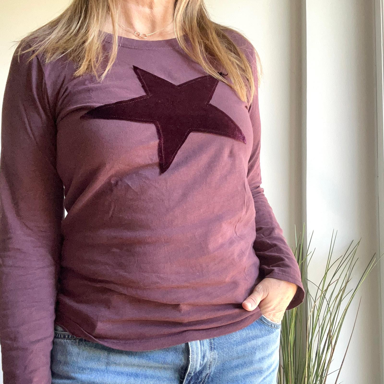 BASIC VINO VELVET Manica Lunga