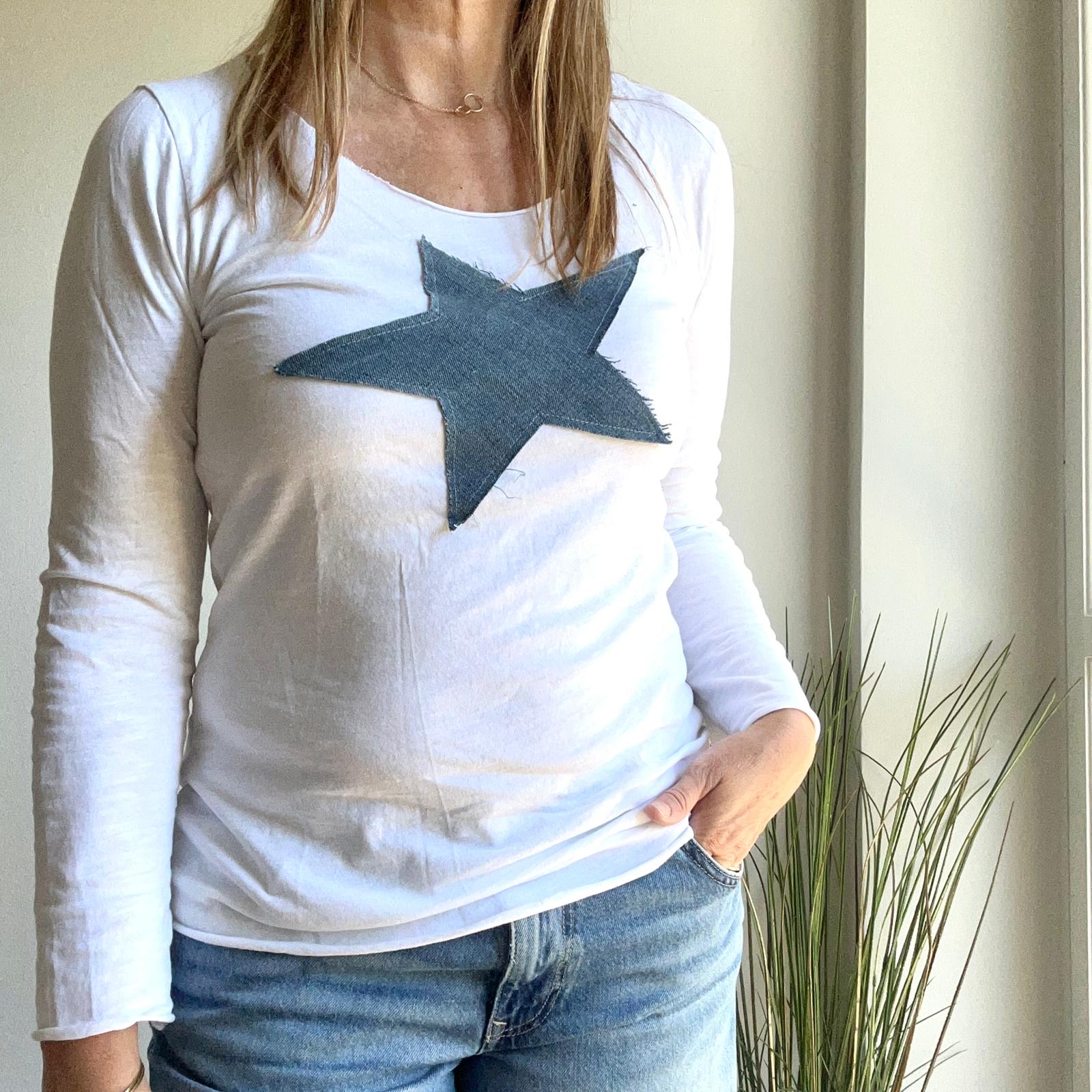 TAGLIOVIVO BIANCA JEANS Manica Lunga