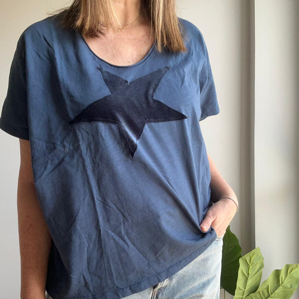 WIDE BLU VELVET m/c