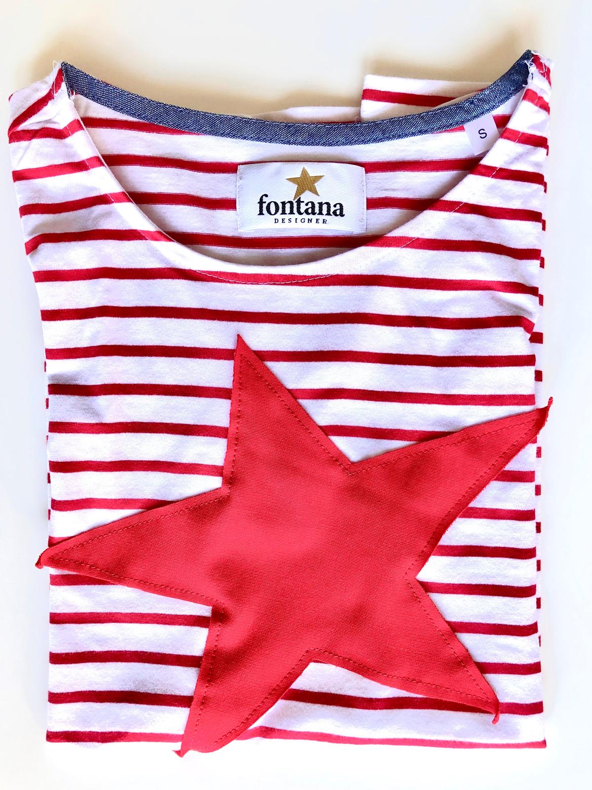 RIGHE ROSSE Manica Corta